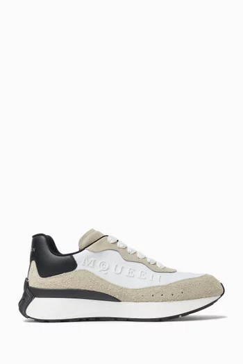 Sprint Runner Sneakers in Suede & Calf Leather