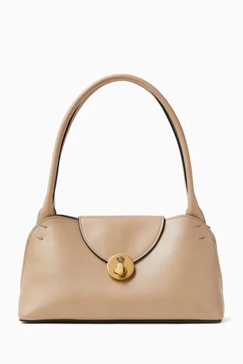 Small Vivian East/West Shoulder Bag in Leather