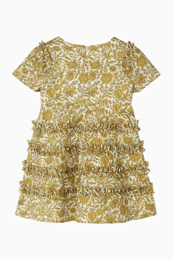 Liberty Floral-print Dress in Cotton-poplin