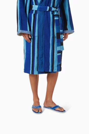 Logo Flip Flops in Terry
