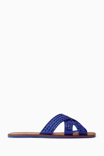 Greca Sandals in Rubber