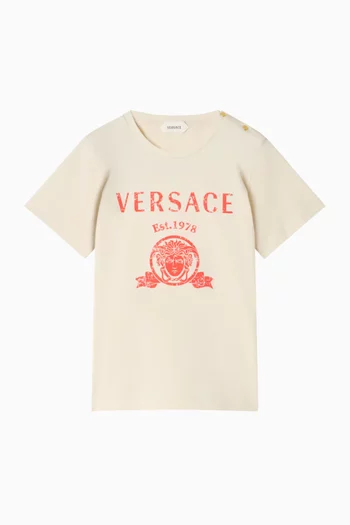 Printed T-shirt in Cotton Jersey