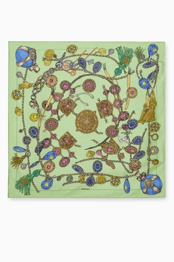 Broken Jewels Scarf in Silk Twill