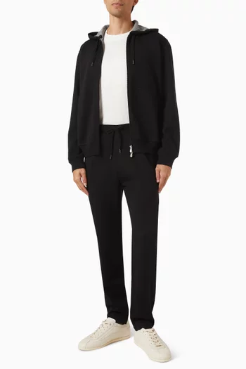 French Terry Pants in Cotton, Cashmere & Silk