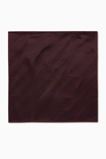 Chevron Pocket Square in Silk