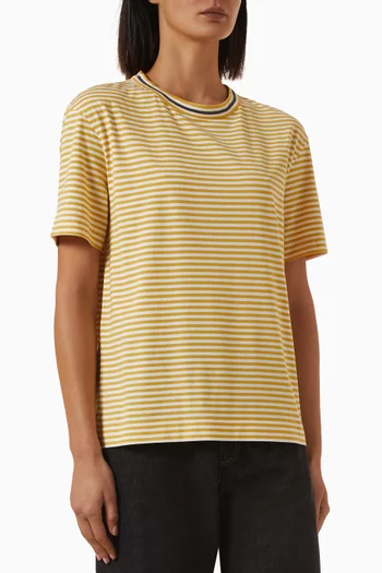 Striped T-shirt in Jersey