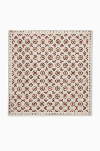 Printed Pocket Square in Silk