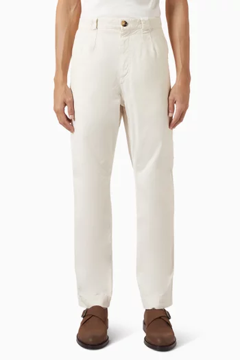 Slim-fit Pants in Cotton-gabardine