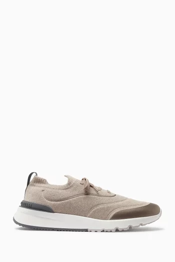 Heat Bonded Sneakers in Knit