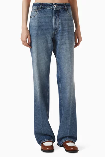 Washed Jeans in Denim