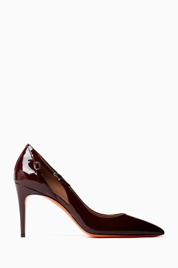 Audrey Pointy Toe 84 Pumps in Patent Leather