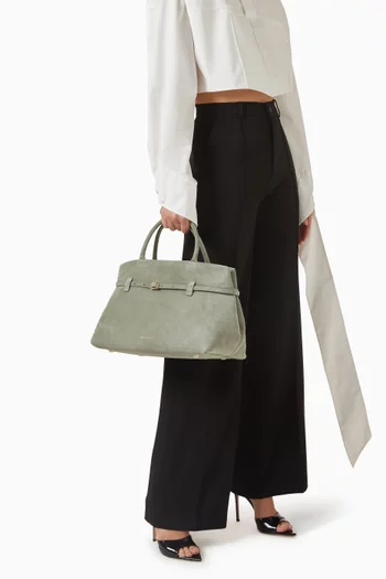 Le Cambon 35 Top-handle Bag in Suede