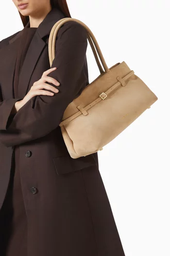 Small Le Cambon East West Bag in Suede