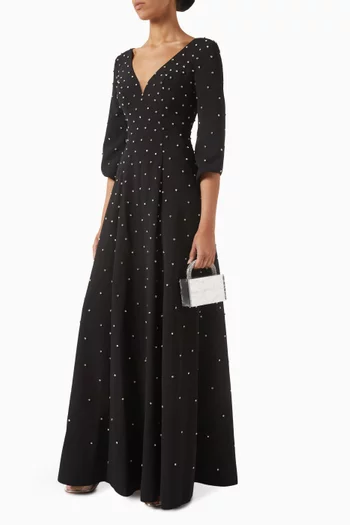 Pearl-embellished Gown