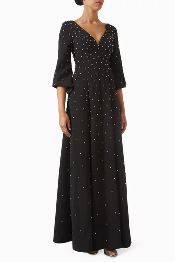 Pearl-embellished Gown