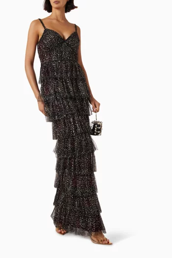 Sparkle Tiered Gown in Tulle