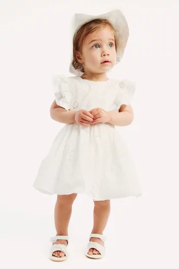 Annie Flower Broderie Dress