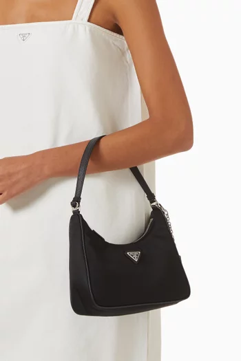 Re-Edition 2005 Mini Bag in Re-Nylon & Saffiano