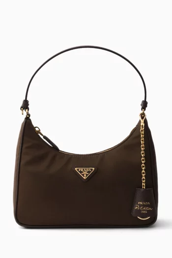 Mini Re-Edition 2005 Hobo Bag in Re-Nylon