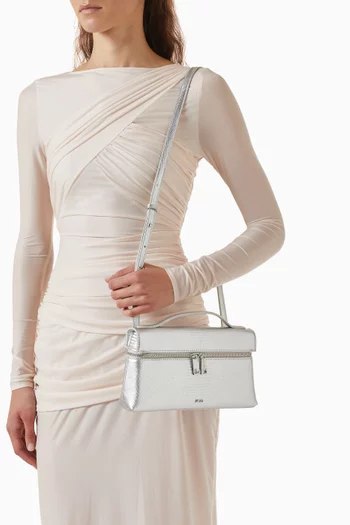 Thea Top-handle Bag in Lizard Embossed Leather