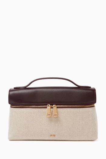 Thea Top-handle Bag in Canvas & Leather