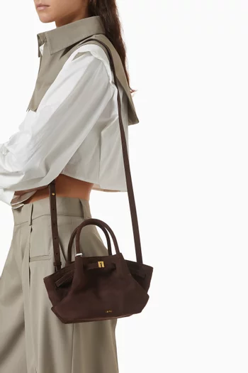 Mini Hana Tote Bag in Faux Suede
