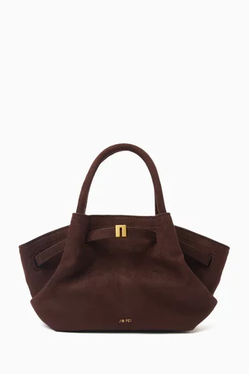 Mini Hana Tote Bag in Faux Suede