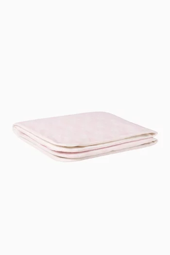 Floral Silhouette Blanket in Cotton-jersey