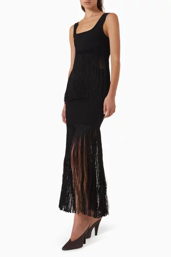 Fringed Knit Top