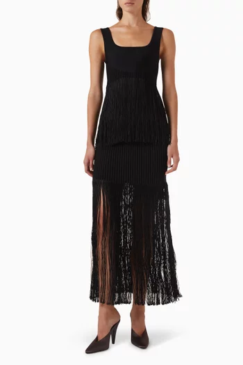 Fringed Tube Skirt