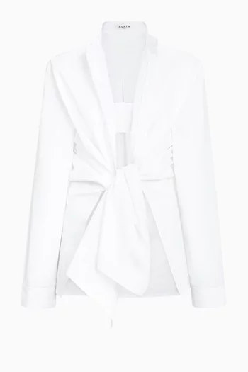 Shirt Set in Cotton-poplin
