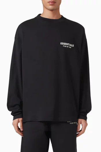Classic-fit Long Sleeve T-shirt in Cotton-jersey