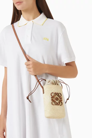 Anagram Square Pocket Bag in Iraca Palm