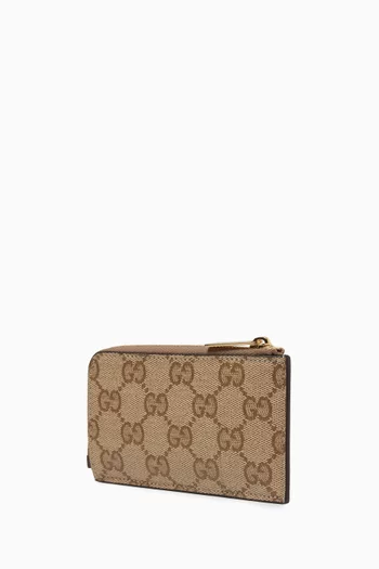 GG Card Holder in Canvas