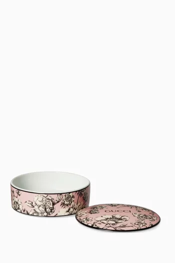 x Ginori 1735 Flora Sketch-print Round Box in Porcelain
