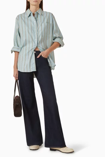 Eli Oversized Shirt in Organic Cotton Poplin