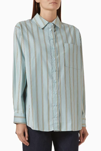 Eli Oversized Shirt in Organic Cotton Poplin