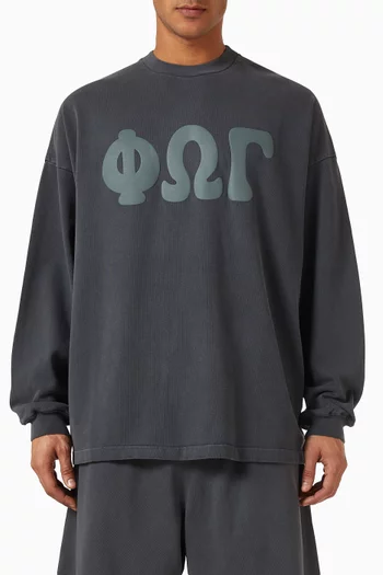 Merch Long Sleeve T-shirt in Heavy Jersey