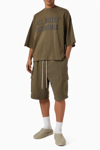 Cargo Basketball Shorts in Core Fleece