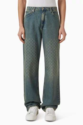 Faded Monogram Amba Jeans