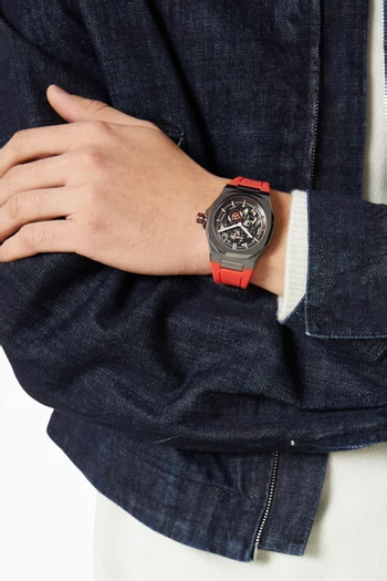 Crimson Core Skeleton Watch