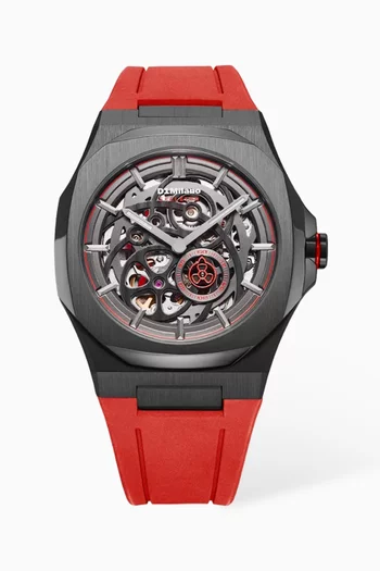 Crimson Core Skeleton Watch