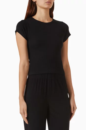 Short Sleeve Baby Tee in Cotton-Modal