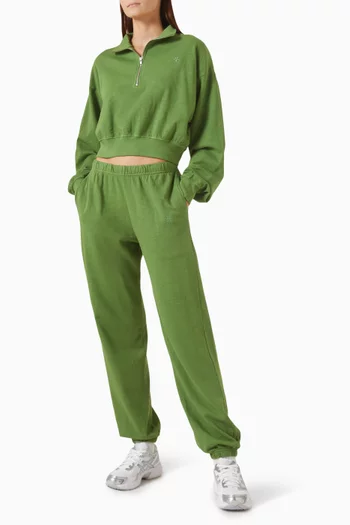 Half-zip Crop Sweatshirt