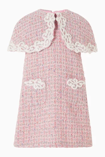 Beaded Lace Dress in Tweed