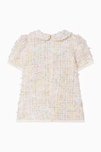 Sequin-embellished Dress in Tweed