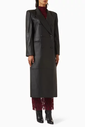 Trench Coat in Leather