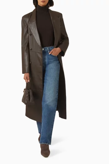 Trench Coat in Leather