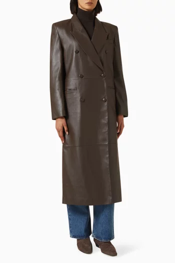 Trench Coat in Leather