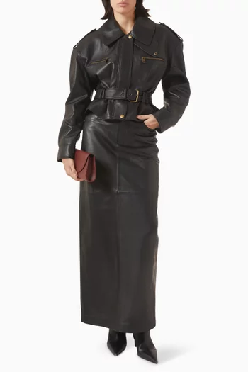 Maxi Skirt in Leather